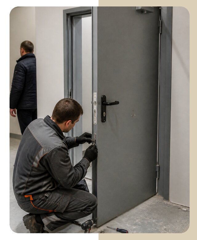 Ремонт противопожарной двери в Мелеузе по цене 6649 р. | Дверной
